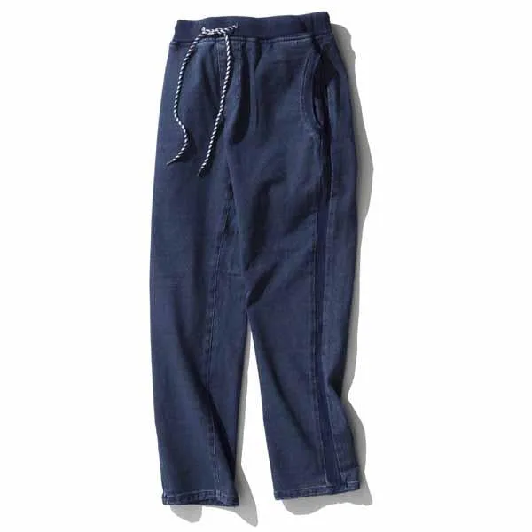 feel so easy good things for relaxing | フィールソーイージーグッドシングスフォーリラクシング　Indigo Stretch Sweat Side Rib Pants