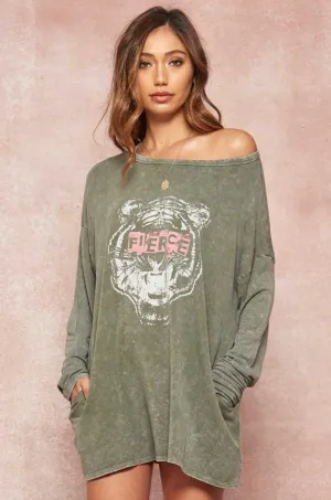 FIERCE Vintage Mineral Wash Dress