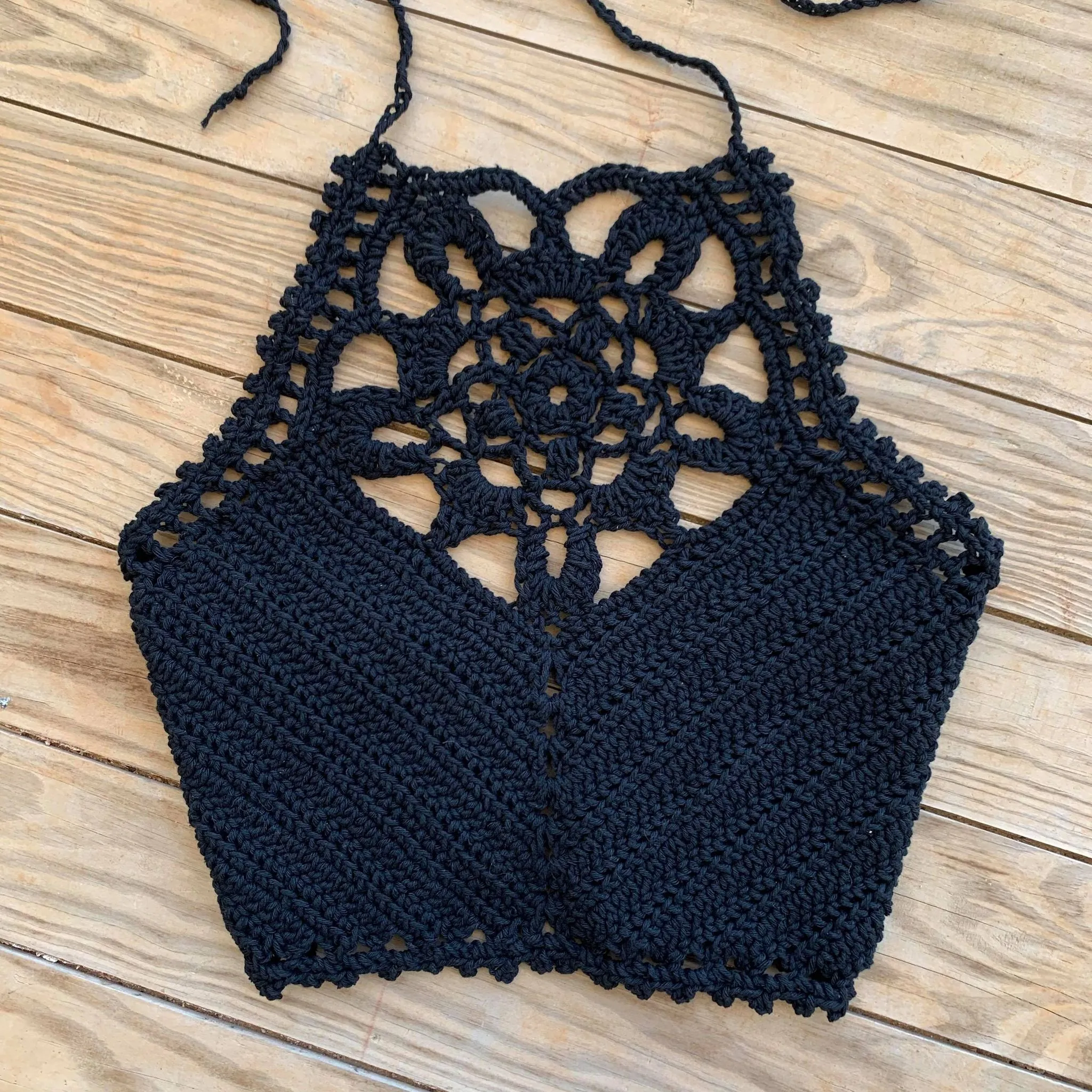 Flora Crop Top Crochet Pattern