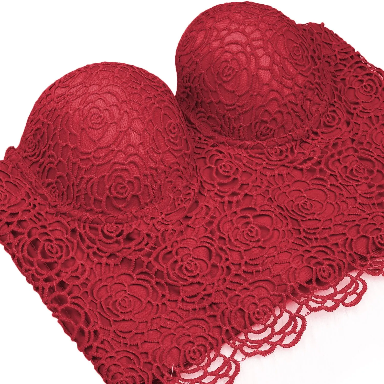 Floral Lace Women's Bustier Corset Top