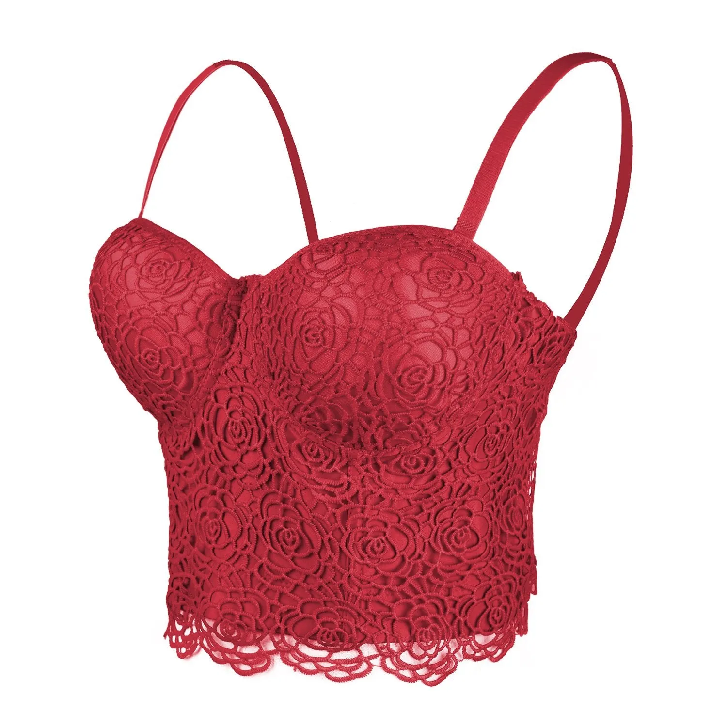 Floral Lace Women's Bustier Corset Top