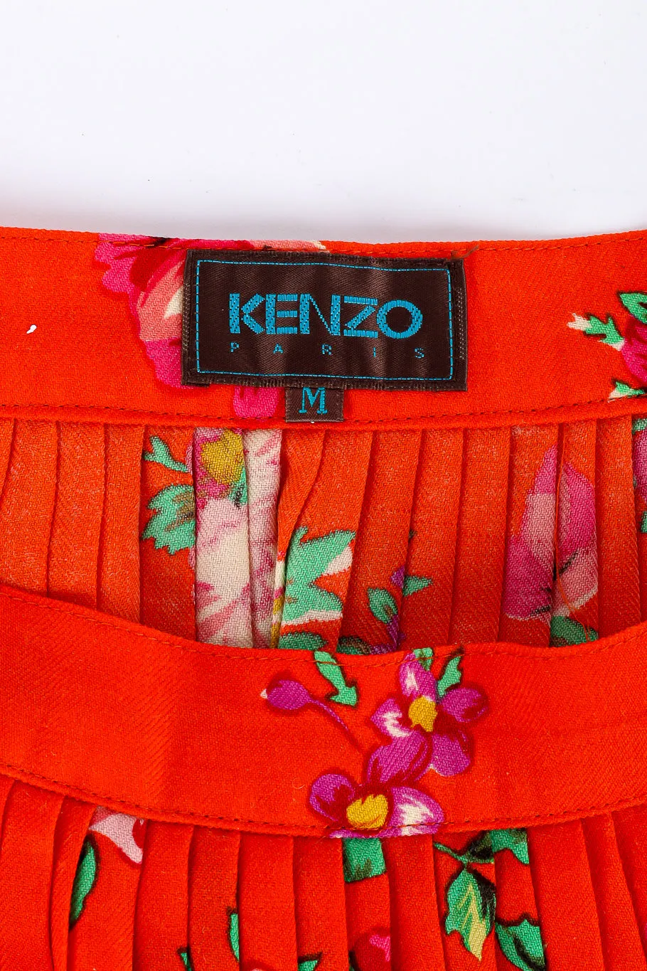 Floral Pleated Skirt