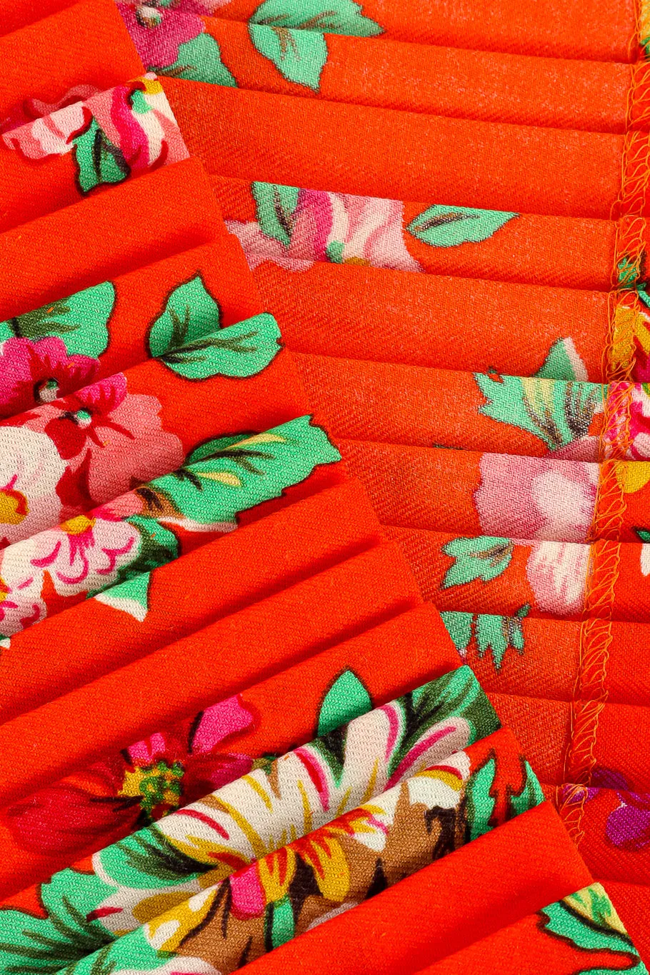 Floral Pleated Skirt