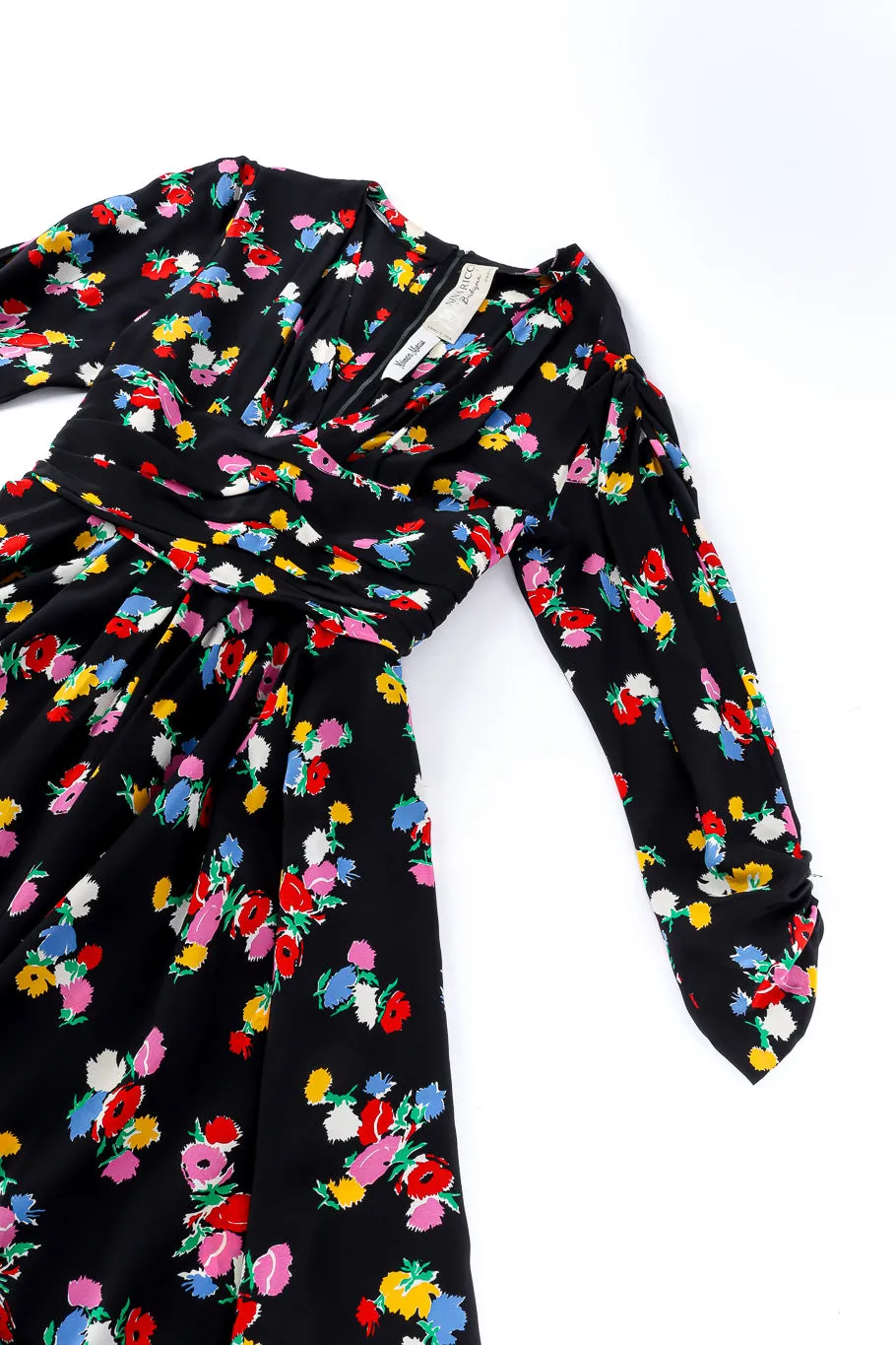 Floral Print Silk Dress