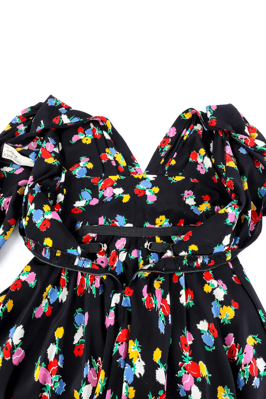 Floral Print Silk Dress