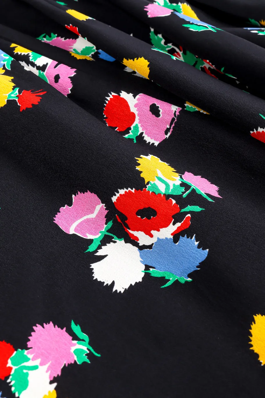Floral Print Silk Dress