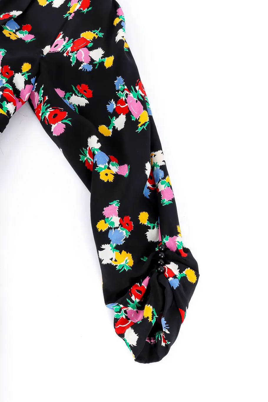 Floral Print Silk Dress