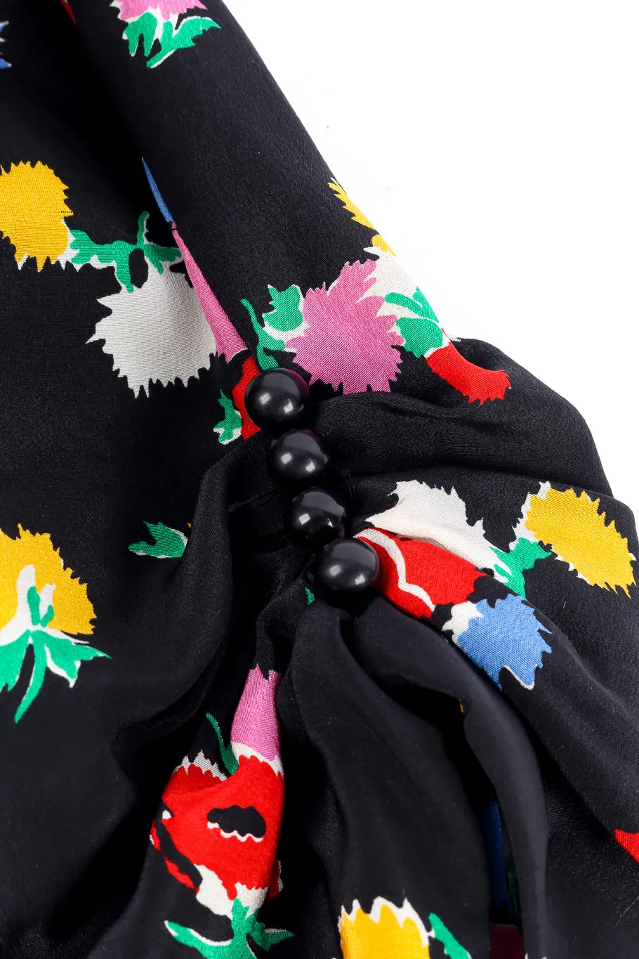 Floral Print Silk Dress