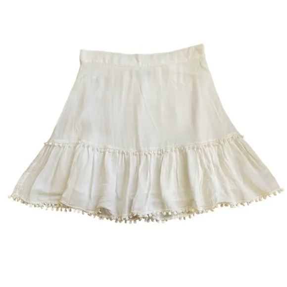 For Love &amp; Lemons Chica Mini Skirt Ivory Medium