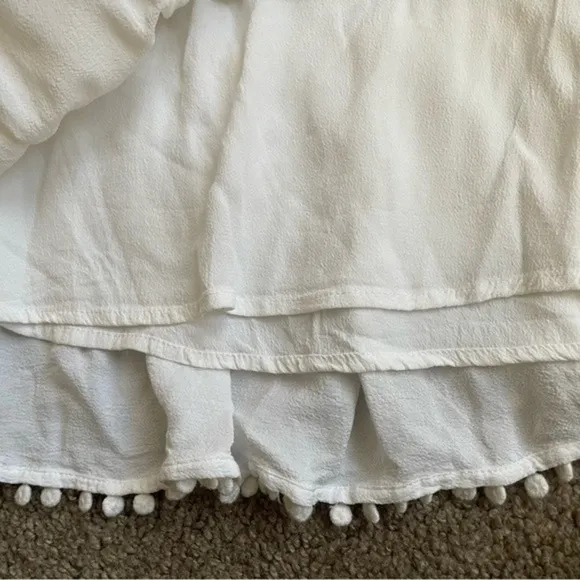 For Love &amp; Lemons Chica Mini Skirt Ivory Medium