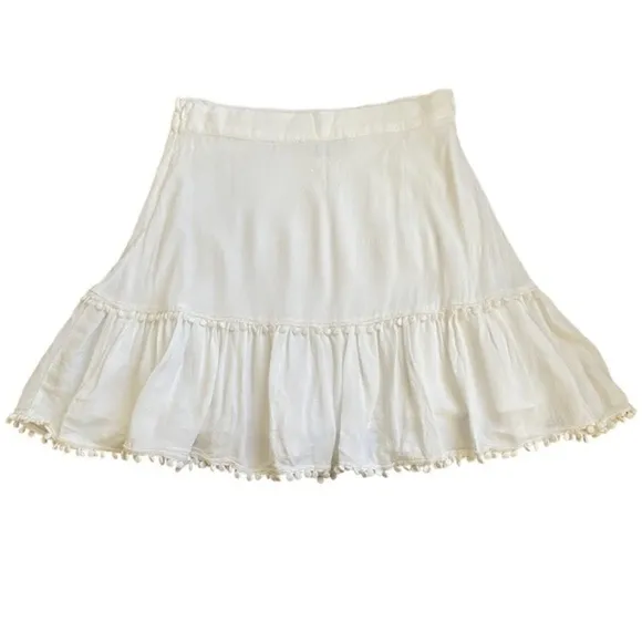 For Love &amp; Lemons Chica Mini Skirt Ivory Medium