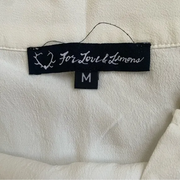 For Love &amp; Lemons Chica Mini Skirt Ivory Medium