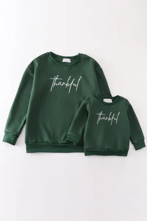 Forest Thankful Fleece Mom&me Sweatshirt