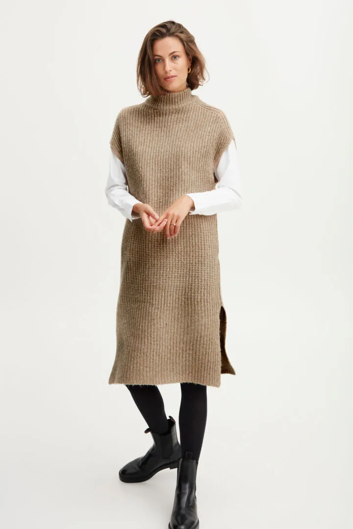 Fransa Beverly Knitted Sleeveless Dress