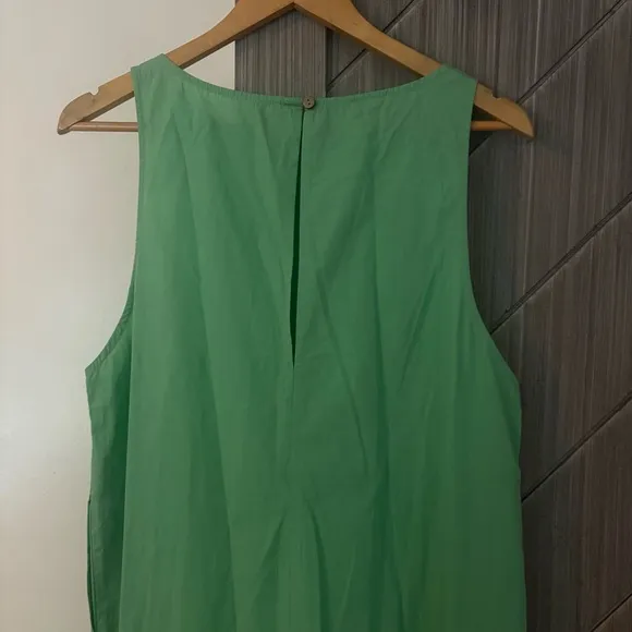 Free People Dakota Drop Waist MIDI Dress Green Size Small NWT