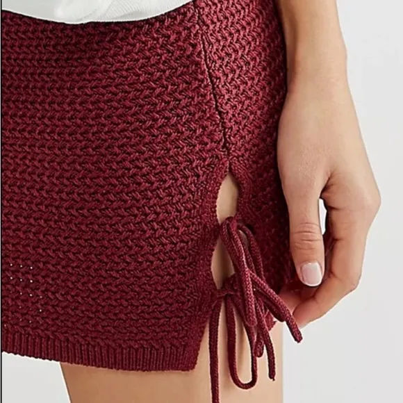 Free People Reagan Mini Sweater Knit Skirt