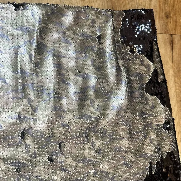 Free People Skinny Sequin Camo Mini Skirt Size 12