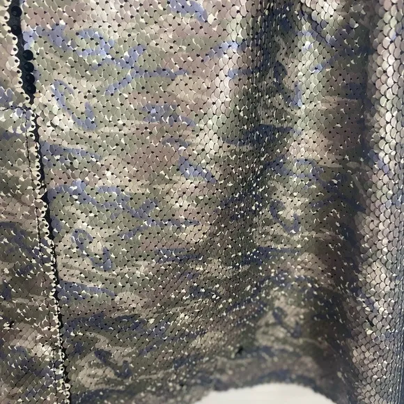 Free People Skinny Sequin Camo Mini Skirt Size 6