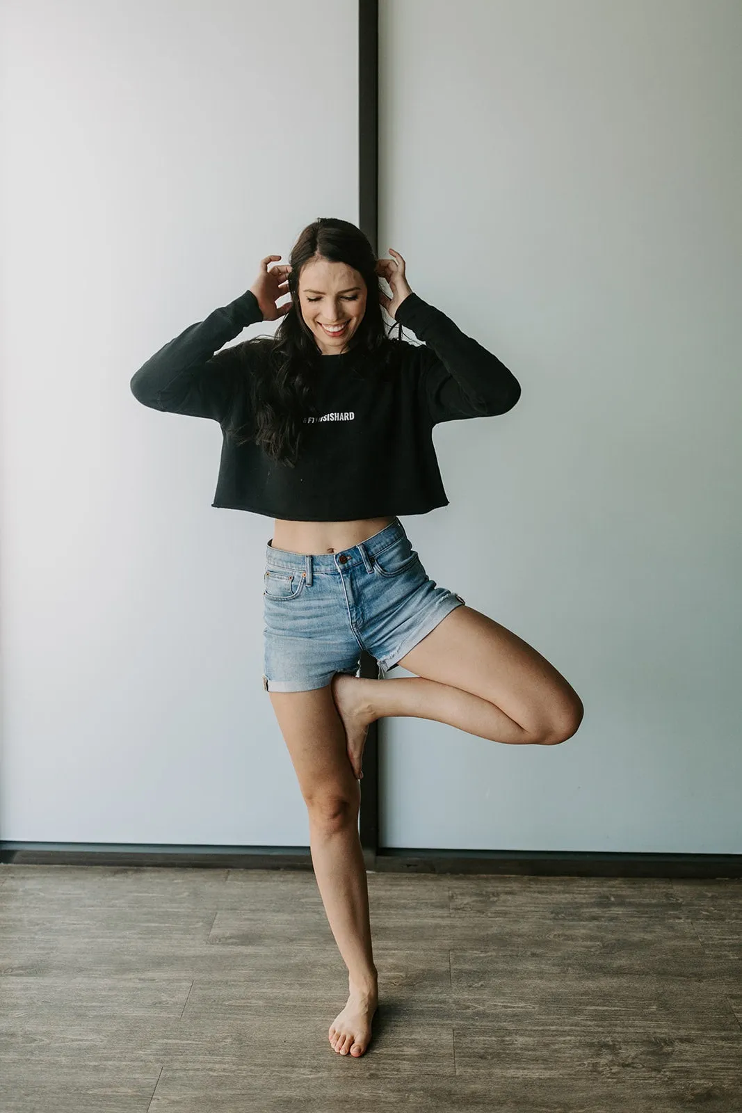 #fthisishard Crop Sweatshirt