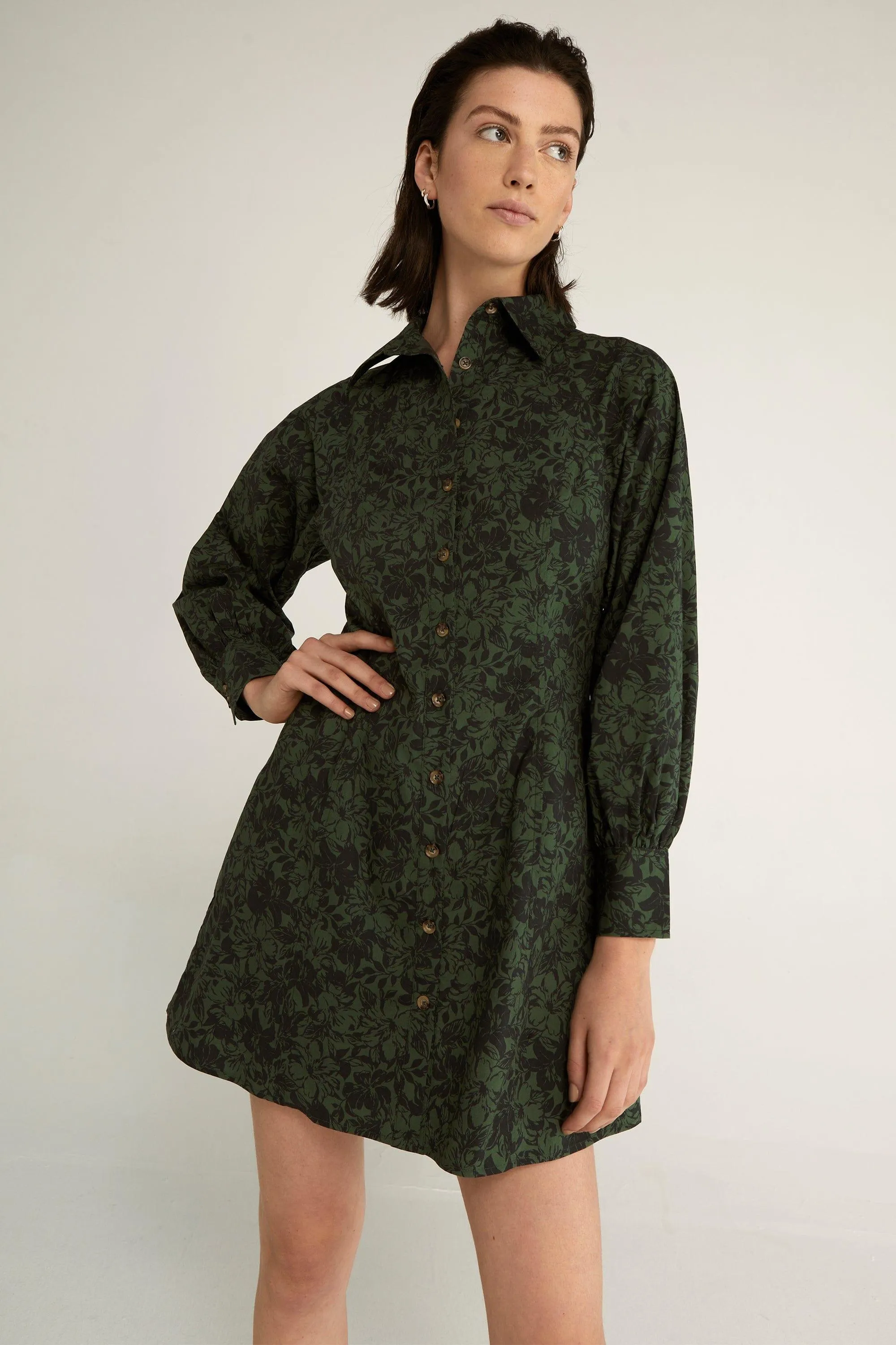 GARDEN PARTY SHIRT DRESS | FLORAL