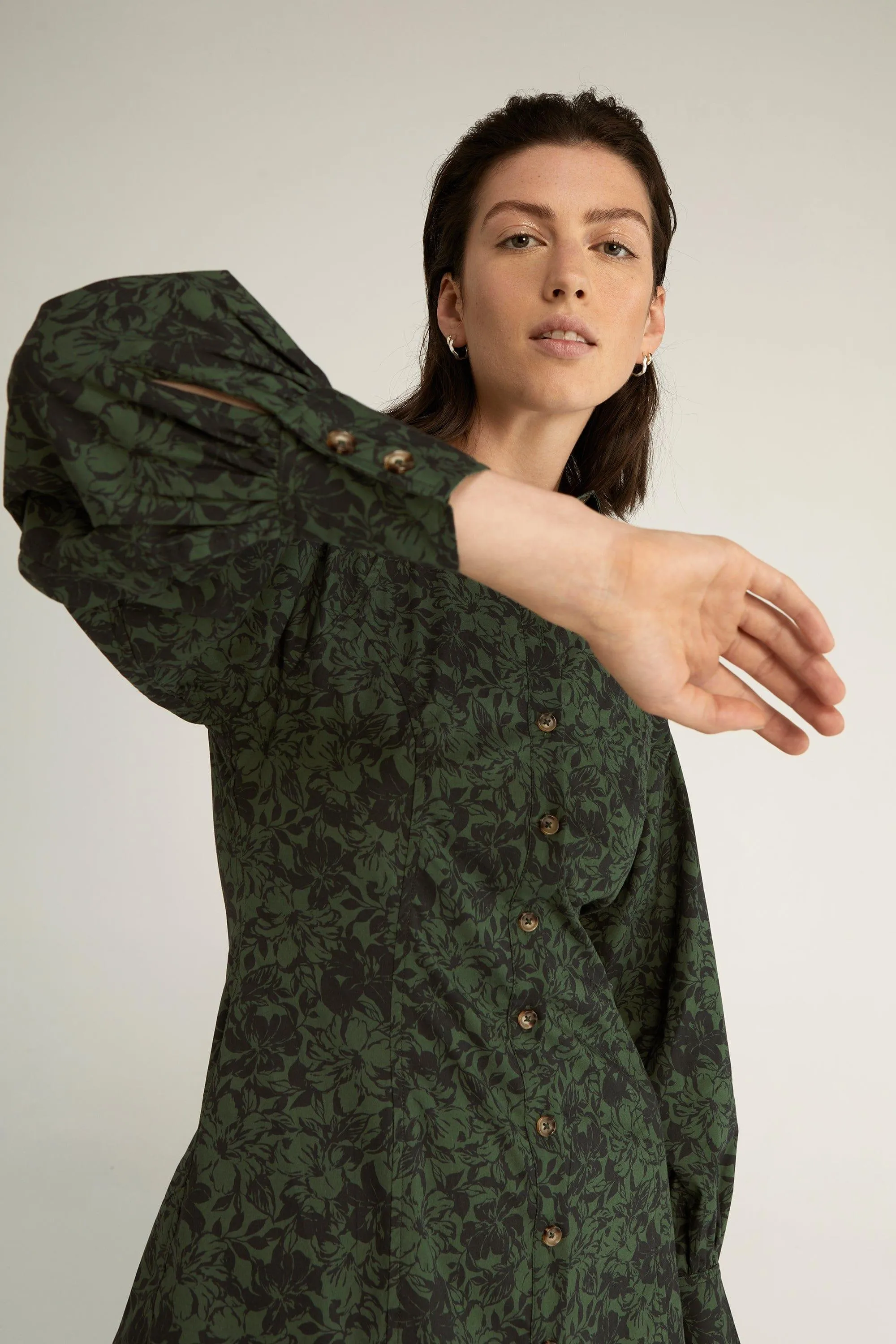 GARDEN PARTY SHIRT DRESS | FLORAL