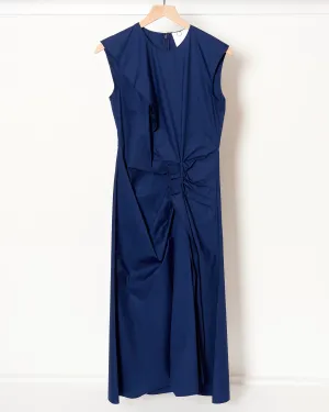 Gathered Dress Navy