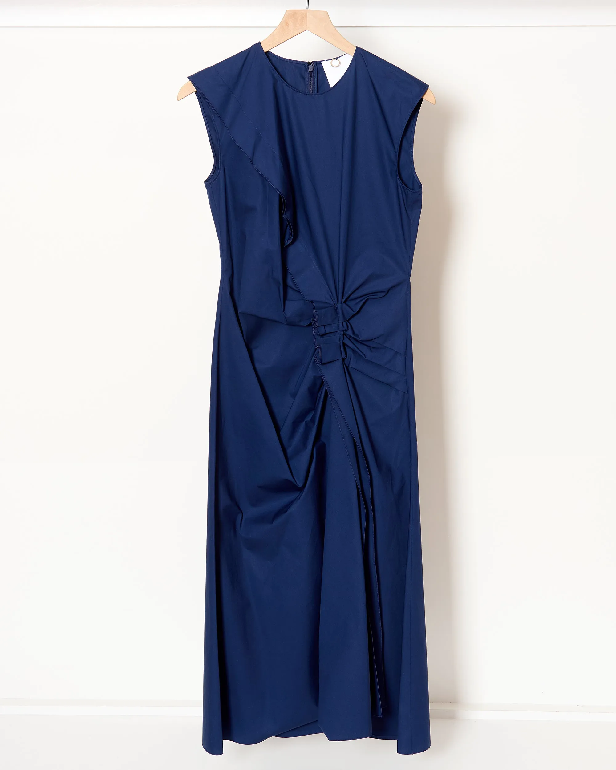 Gathered Dress Navy