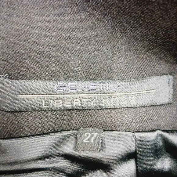 Genetic x Liberty Ross SZ 27 Metallic Jacquard Mini Skirt NWT $375 Vogue