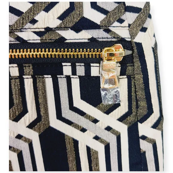 Genetic x Liberty Ross SZ 27 Metallic Jacquard Mini Skirt NWT $375 Vogue