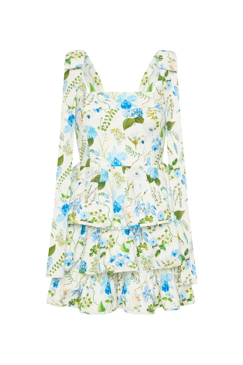 Geo Mini Dress - Blue Orchid