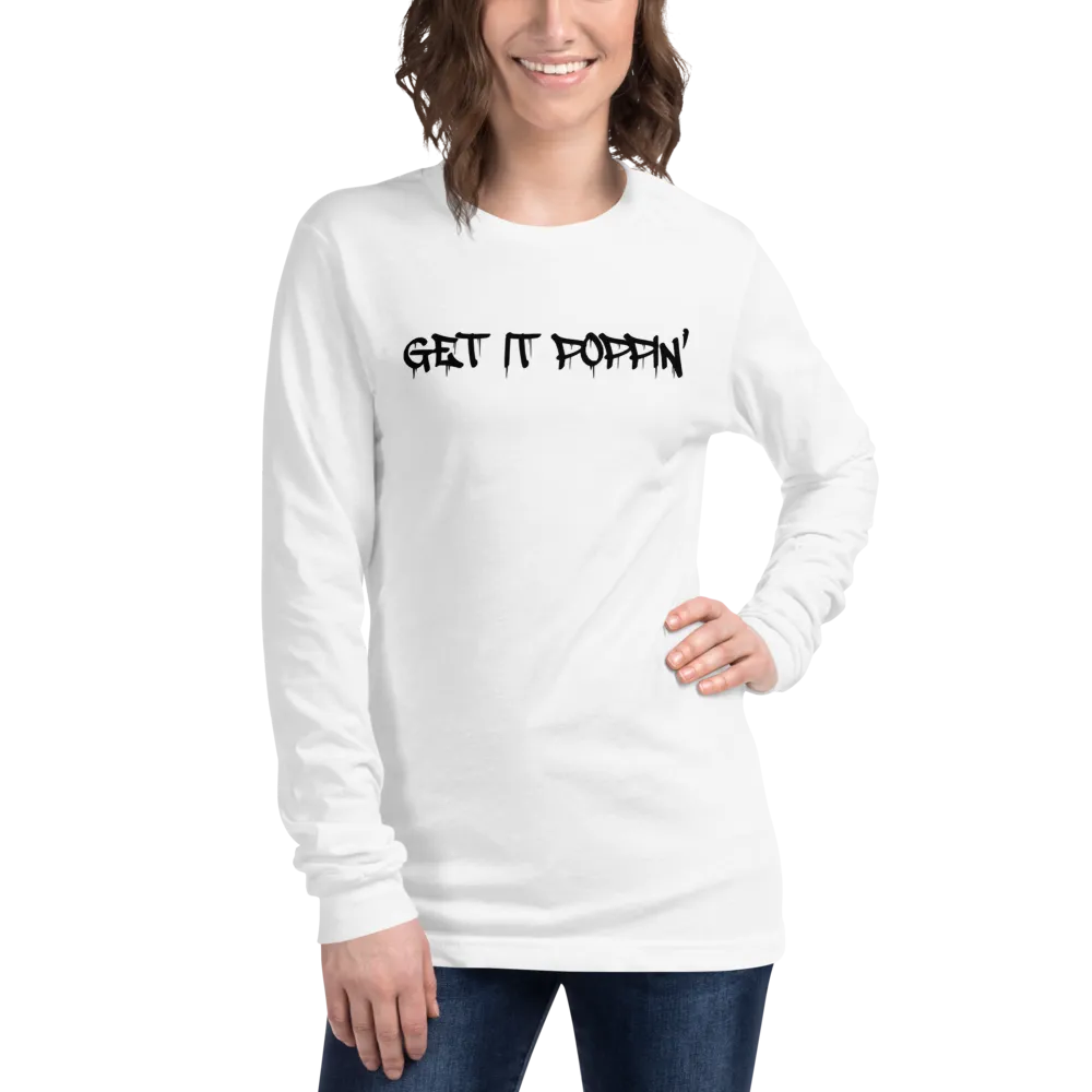 Get It Poppin' Unisex Long Sleeve Tee (Multiple Flavors)