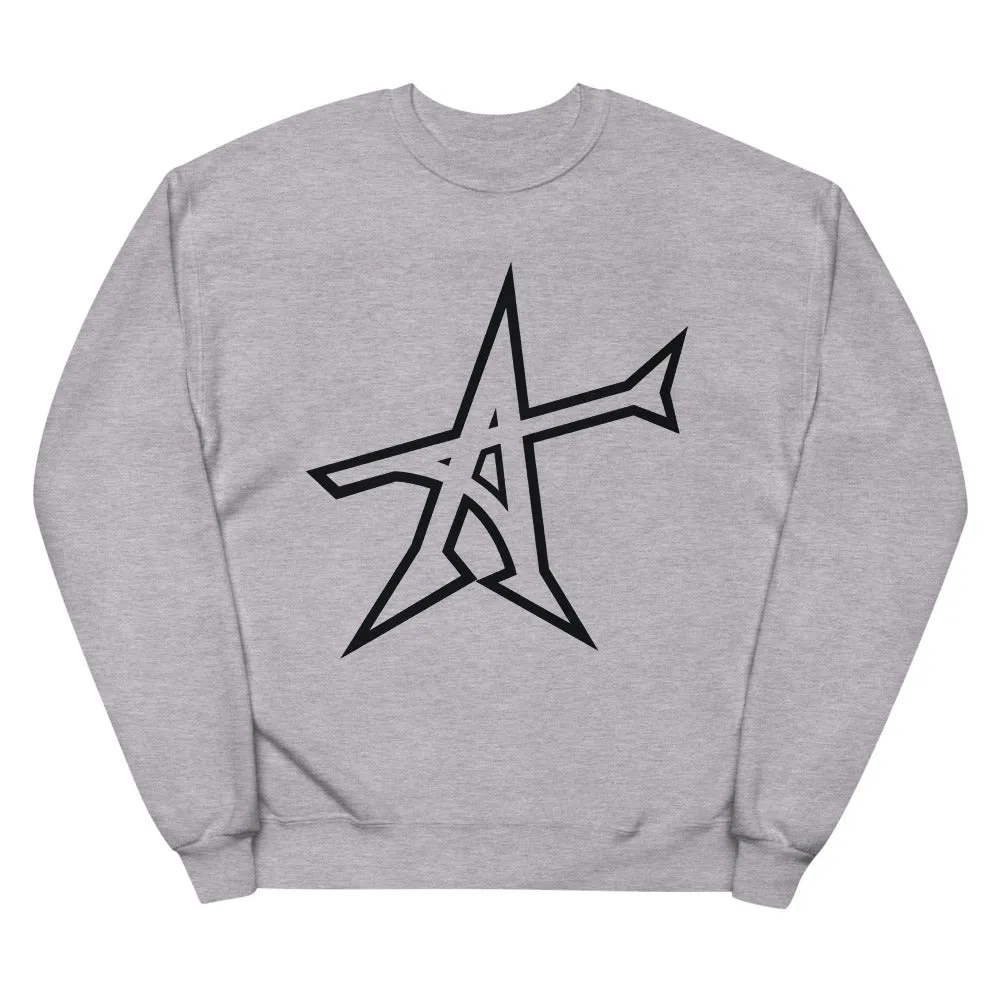 Get "ALL-IN" Unisex fleece sweatshirt (black print)