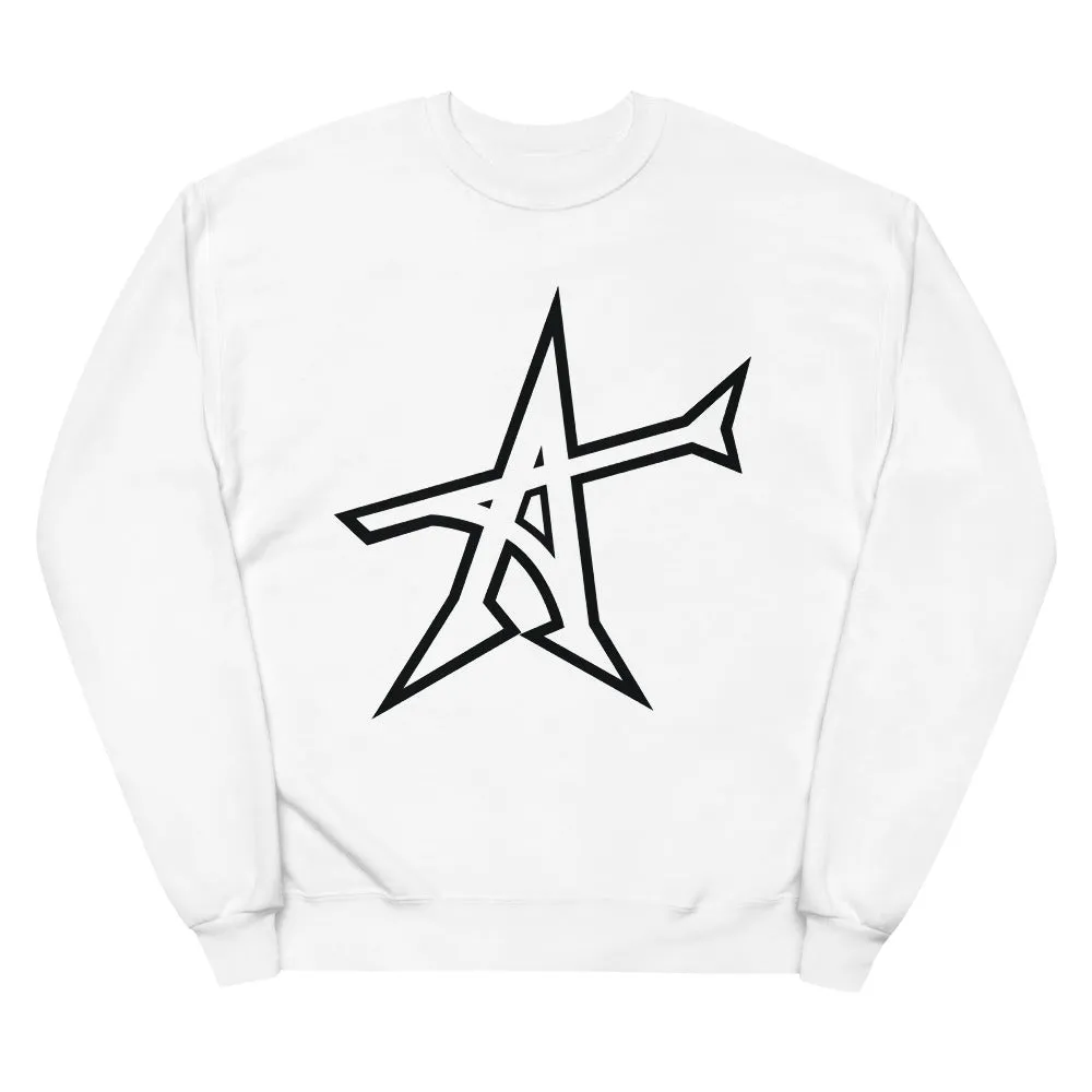 Get "ALL-IN" Unisex fleece sweatshirt (black print)