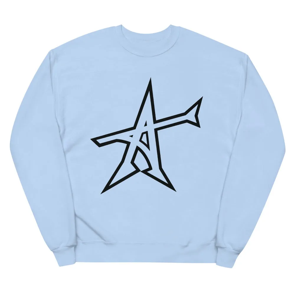 Get "ALL-IN" Unisex fleece sweatshirt (black print)