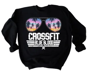 Gildan Or Bella Canvas Crossfit Blue Blood Aviator Sweatshirt/ CFBB Crossfit Blue Blood Sweatshirt