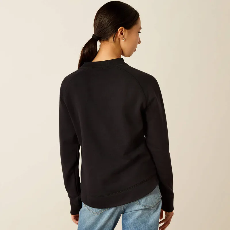 Girl's Ariat Benicia Sweatshirt - Black