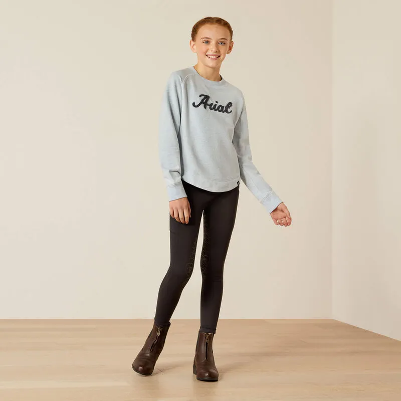 Girl's Ariat Benicia Sweatshirt - Cerulean Heather