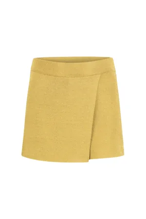 GLITTERED MINI SHORT GOLD