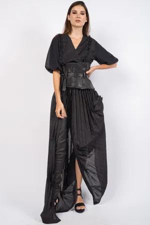 Gottingen Pleated Cotton Skirt