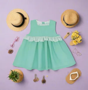 Green Sleeveless Summer Dress