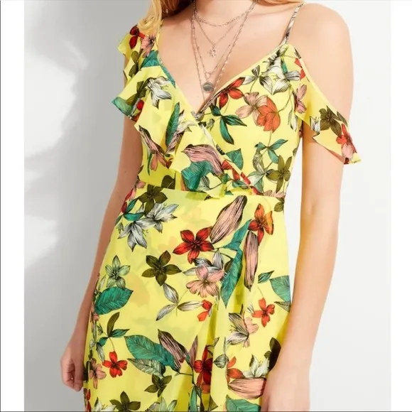 Guess Cheeky Jungle Temma Faux Wrap Dress
