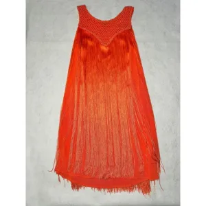 Guess Fringe Dress Crochet Sleeveless Party Cocktail Mini Size M