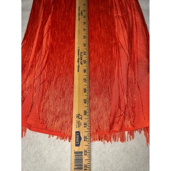 Guess Fringe Dress Crochet Sleeveless Party Cocktail Mini Size M
