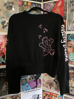 Guilty Chaos custom designed crop top sweatshirt SZ. Medium 1of1