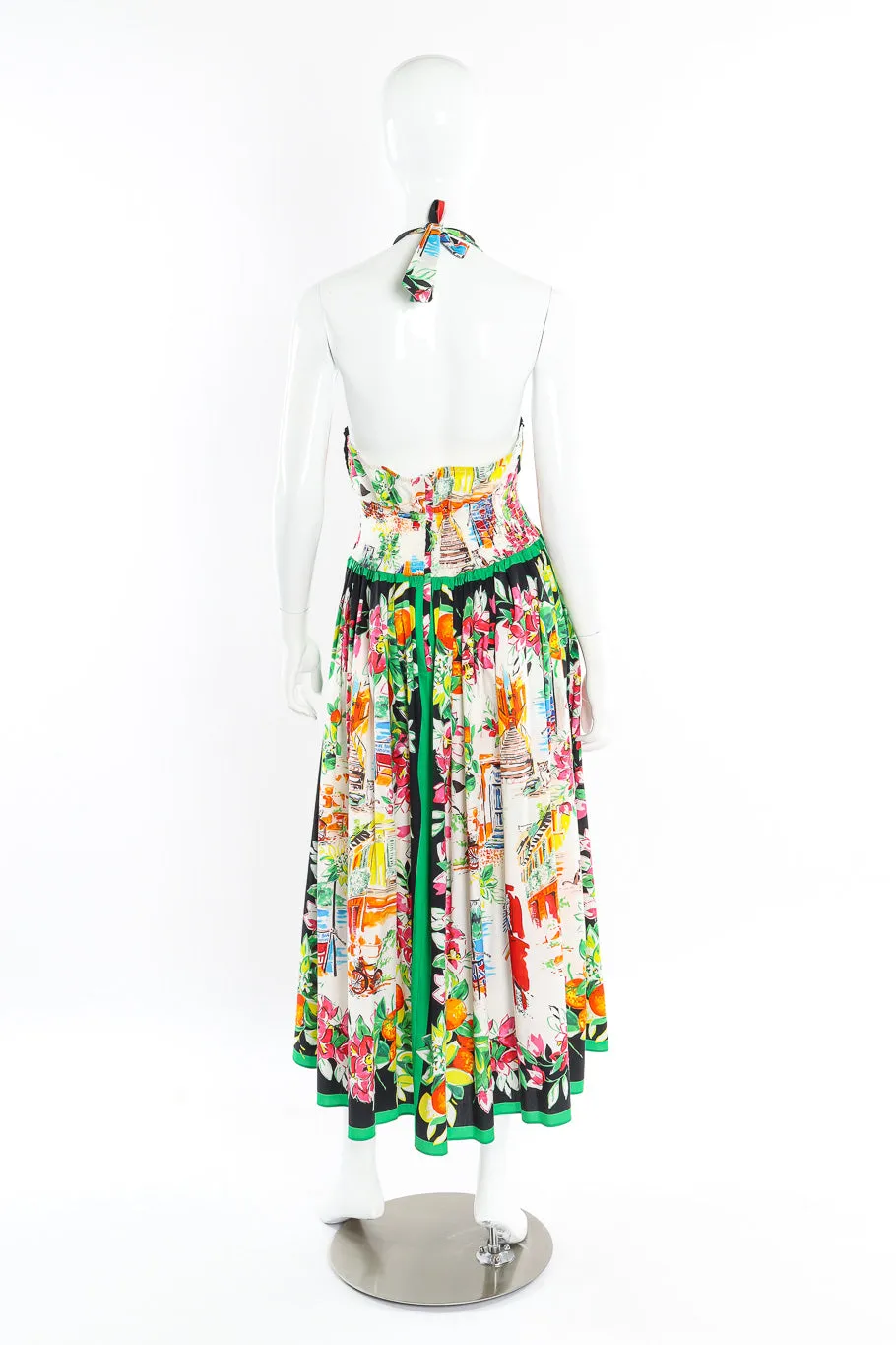 Halter Pleated Portofino Dress
