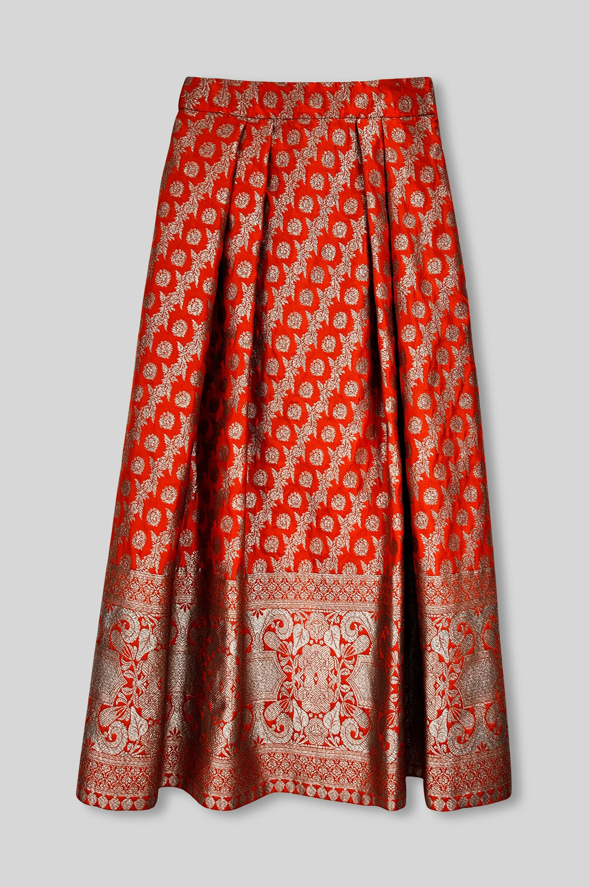 Handwoven Silk Brocade Skirt