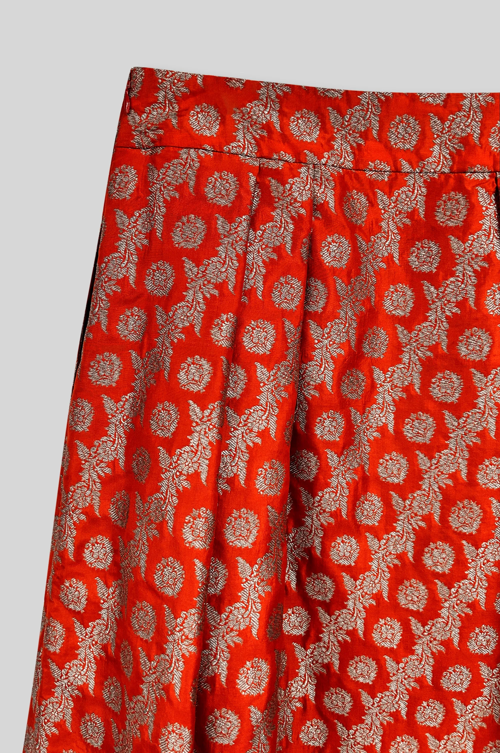 Handwoven Silk Brocade Skirt
