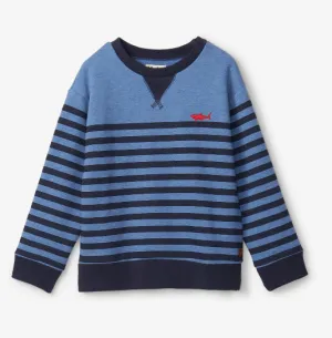 Hatley Printed Shark Stripes Pullover