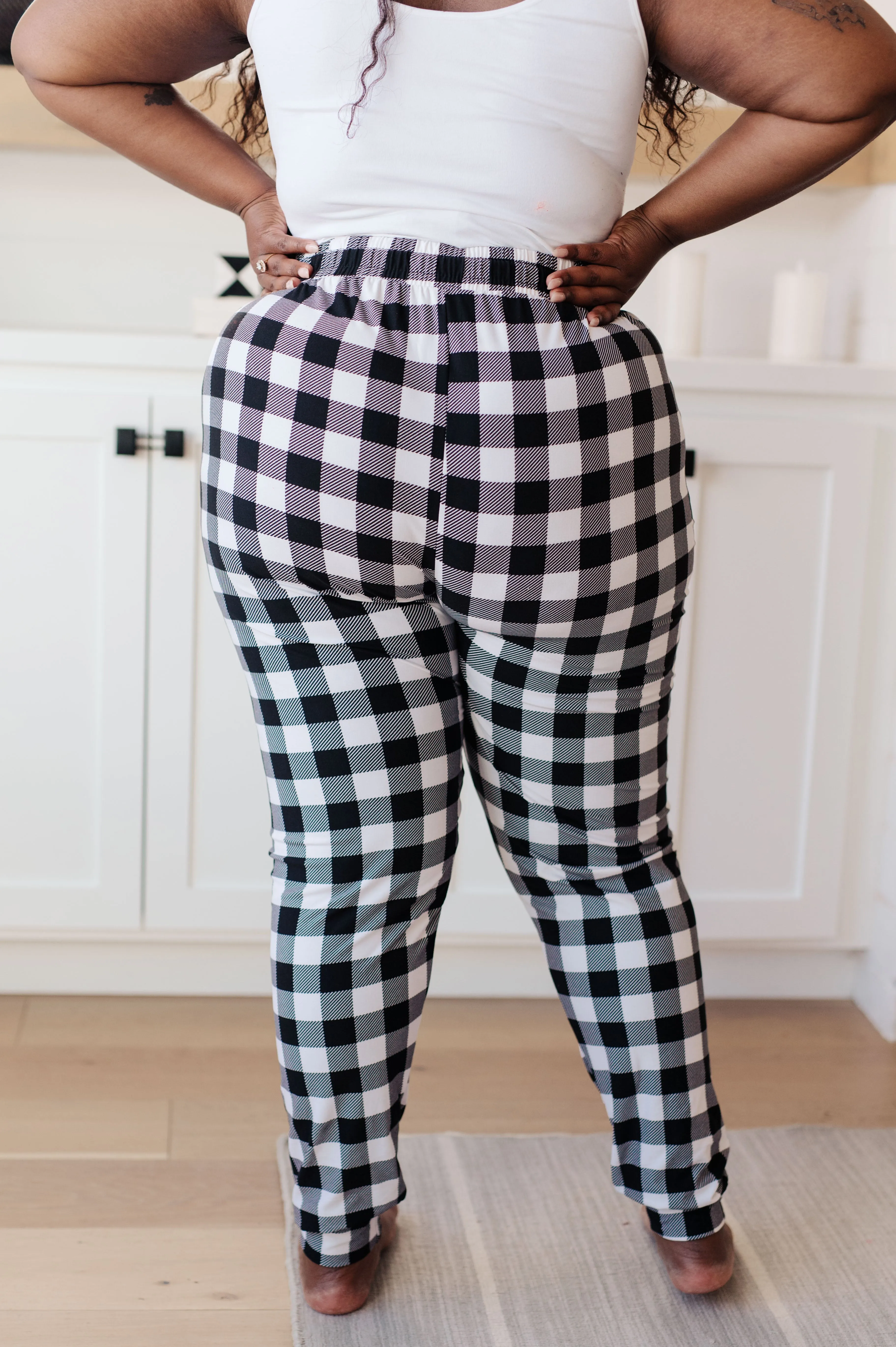 Hazel Blues® |  Your New Favorite Joggers in Black and White Check
