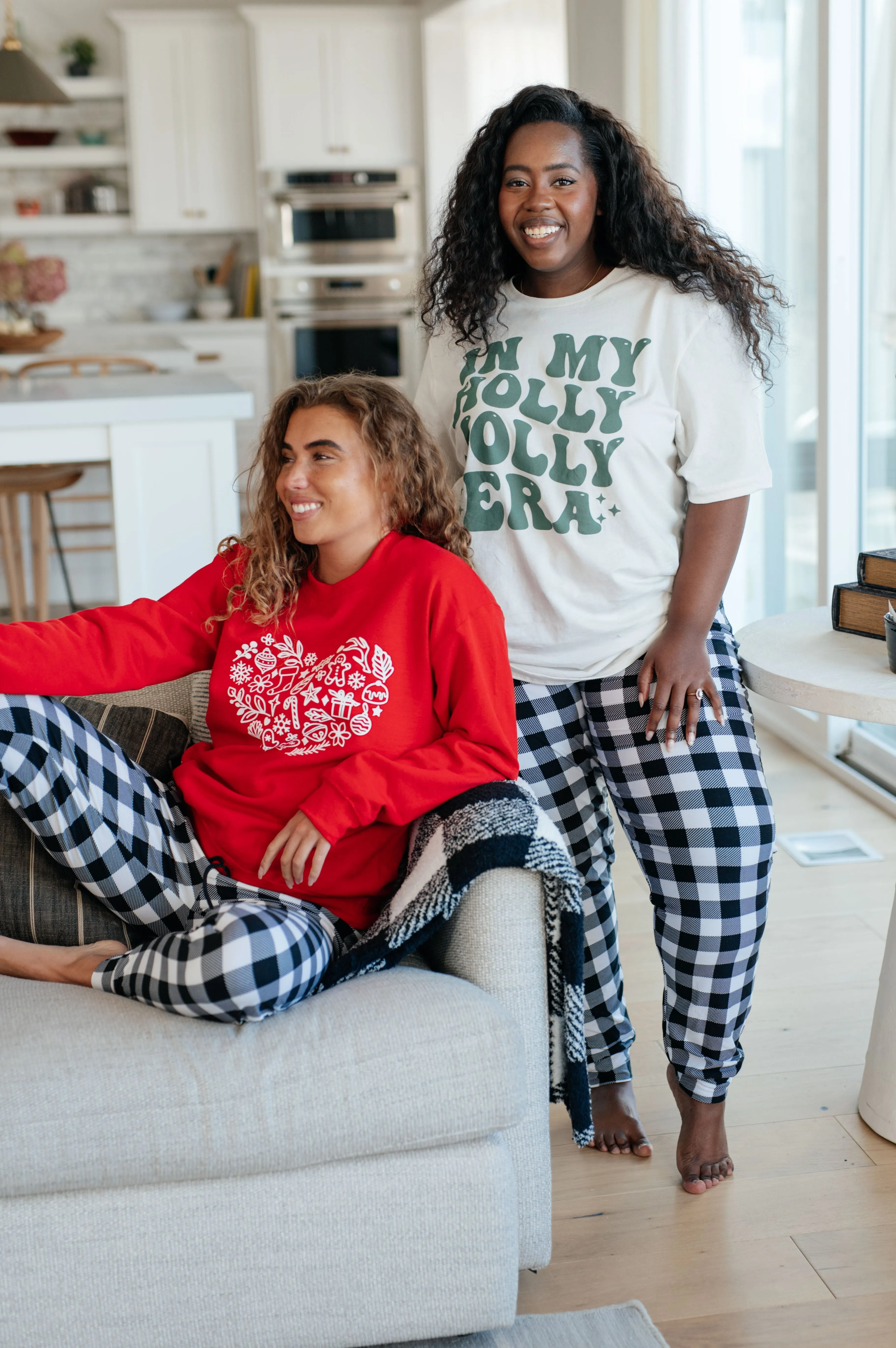 Hazel Blues® |  Your New Favorite Joggers in Black and White Check